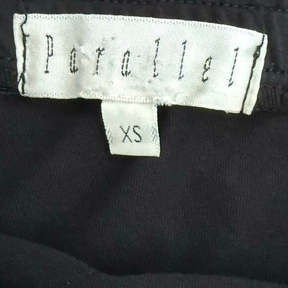 Y2k Parallel Black Pencil Skirt Above Knee-Length Stretch Size XS - Picture 6 of 9